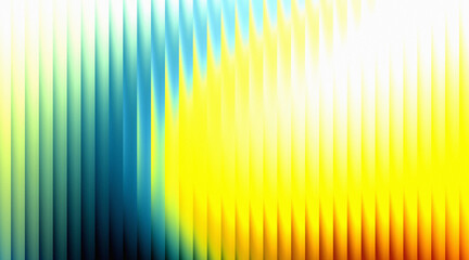 Abstract blue and yellow vertical lines background with vibrant light