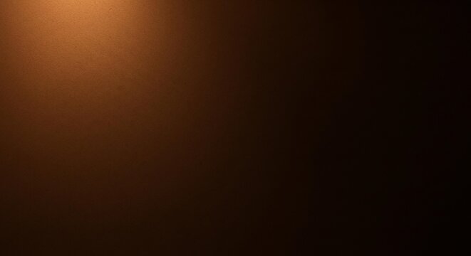 A warm light spot on a dark brown background with a sense of depth and texture