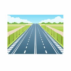 Naklejka premium Racing track road vector traffic marking line