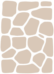 Beige stone wall texture with irregular shapes and white grout