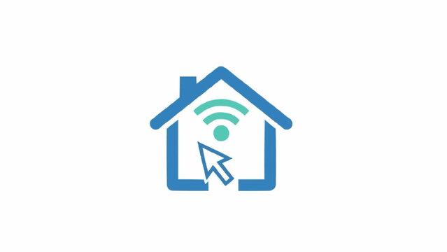 Smart Home Automation Control System Icon.