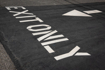 road sign on the road