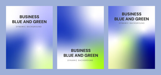 Fototapeta premium Blue and green gradient business background with smooth dynamic color transition