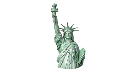 Fototapeta premium 3D Model of the Statue of Liberty