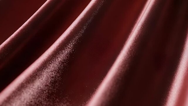 Luxurious deep red velvet fabric draping elegantly on a surface, perfect for fashion and interior design projects.