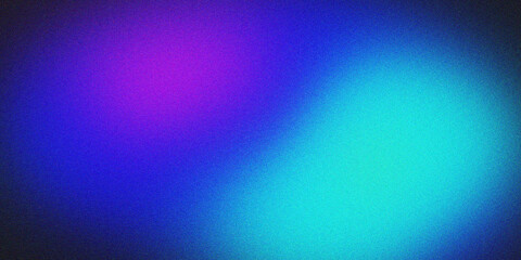 Abstract Grainy Gradient Background with Vibrant Purple and Electric Blue Glow
