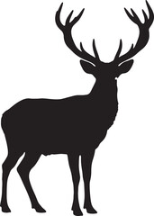 Fototapeta premium deer silhouette vector