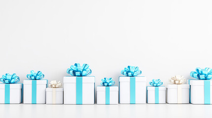 お祝いやキャンペーンの贈り物のプレゼントボックス
