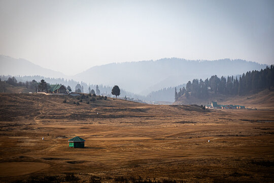 morning in the mountains of Gulmarg Kashmir