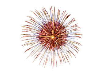 Colorful Fireworks Explosion Bright Sparkler Display