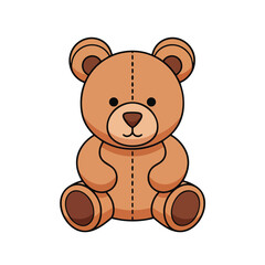 Obraz premium Adorable Plush Teddy Bear Toy for Children and Baby Gifts