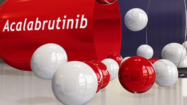 Acalabrutinib Slow Motion (w/Chemical Formula)