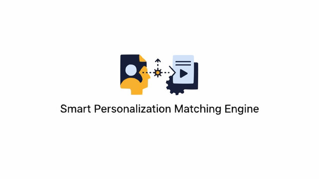 Smart Personalization Matching Engine Icon.