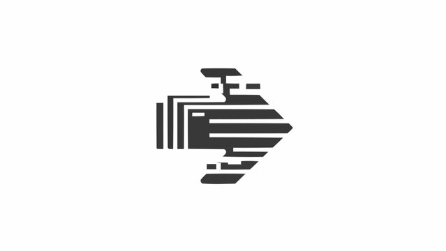 Stylized Faucet Icon with Water Flow.
