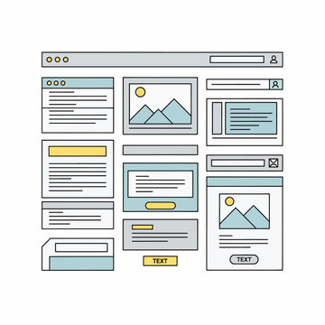 Webpage Templates with Mountains and Text.