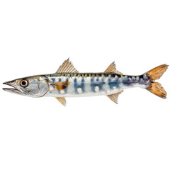 Naklejka premium PNG of A detailed illustration of a vibrant freshwater fish with striking patterns.