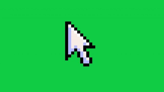 pixelated arrow cursor icon design moving up and down