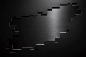 Minimal Black Staircase