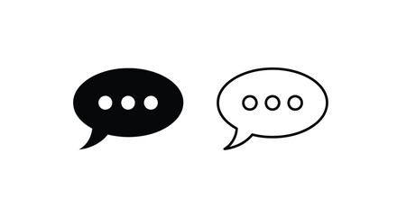 Modern speech bubbles design Vector