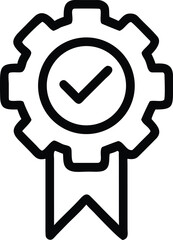 Classic Electric Lightbulb Outline Icon Symbolizing Bright Ideas Innovation and Solutions