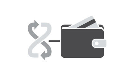 Black wallet with cash inside. © alok