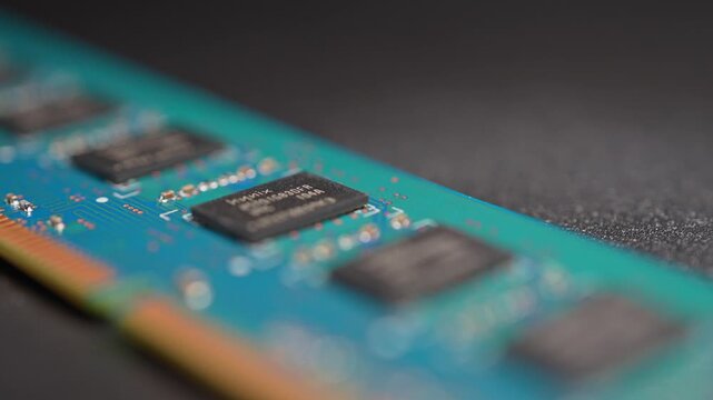 Memory RAM module for PC computers and Artificial Intelligence AI and data centers. DDR Random Access Memory high demand for AI specific memory. 