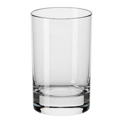 A clear glass tumbler