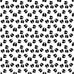 Buffalo Hoof Print Seamless Background &ndash; Bison Animal Footprint Pattern Vector EPS