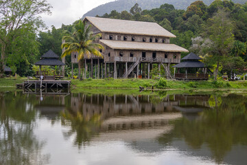 Fototapeta premium Sarawak Cultural Village in Kuching, Malaysia.