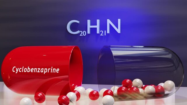 Cyclobenzaprine Capsule (w/Chemical Formula)