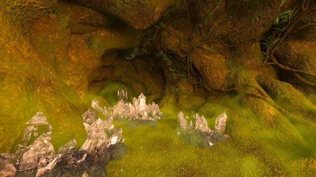 採掘鉱山　3DCGレンダリング