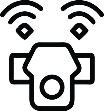 Smart Home Surveillance Camera with Dual Wireless Sensors Emitting Broadcast Signals for Security Monitoring