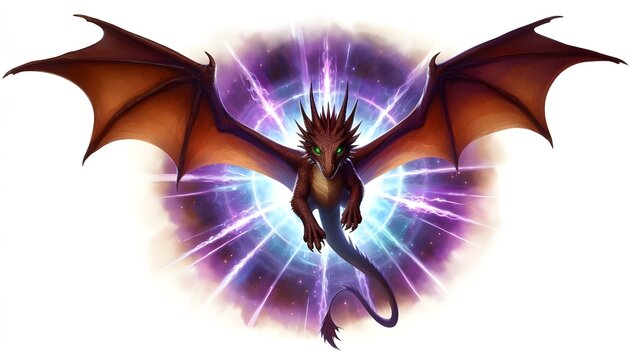 wyvern with abstract background