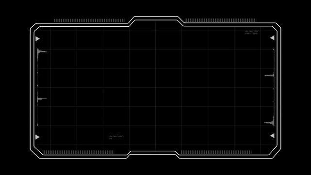Futuristic hud interface animation overlay. Futuristic hud interface digital technology dashboard background. Futuristic hud interface data monitoring system motion graphics.