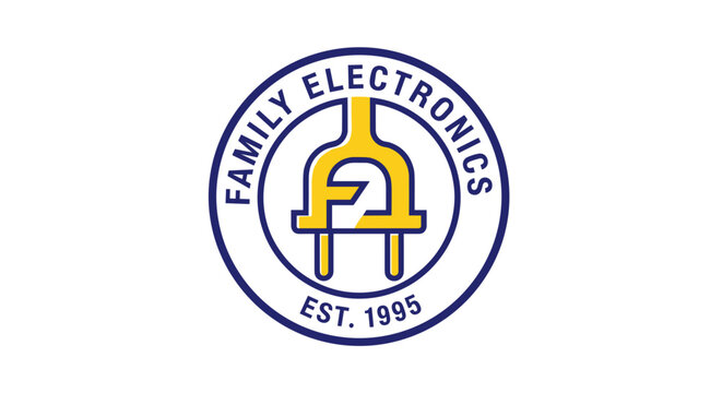 Family Electronics Logo Design.