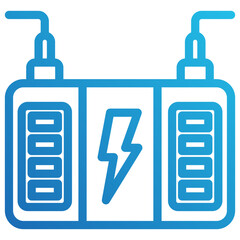 Obraz premium Energy Storage Gradient Icon Mini Illustration, Use For Modern Concept, Print, Ui, Ux Kit, Web And App Development. Vector Related To Green Technology And More