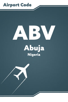 ABV - Abuja - Nigeria. Illustration with IATA Airport Code