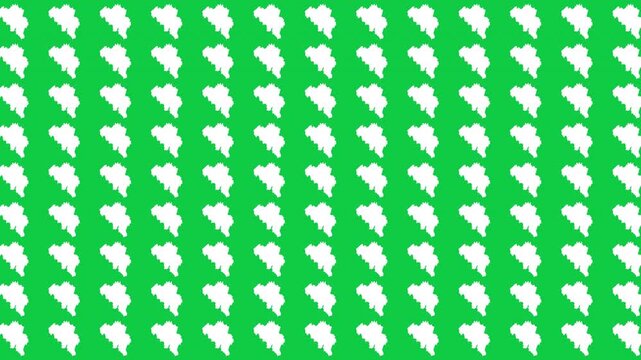 Belgium map pattern scrolling perfect 10 second loop with green background
