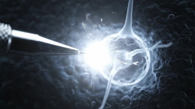 Nano-Probe Electrical Spark Neuron Micro-Tech Contact