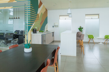 Modern office kitchen and breakroom interior design © STOCKEROcr
