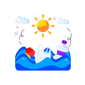 Perfect design illustration of water pollution