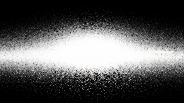 Old retro static black white noise grain texture background television screen signal texture icon bright glowing horizontal band of grainy dots glowing horizon of scattered particles monochrome