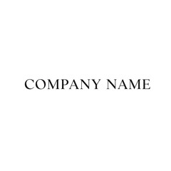 Fototapeta premium Company Name Text on White Background.