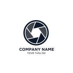 Fototapeta premium Camera Shutter Logo Design Template.