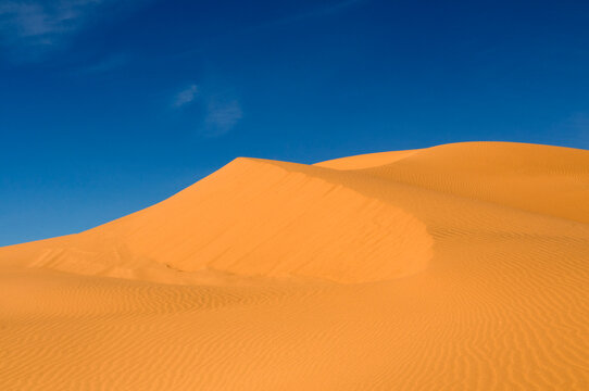 Mexico, Sonora, Rocky Point, Puerto Penasco.  Pinacate Biosphere Reserve.  Dune Sea to the west of the craters.