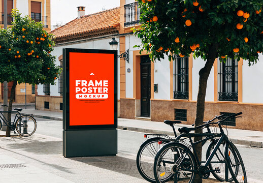 Clean Framed Poster Mockup AI for Minimal Wall Branding Showcase