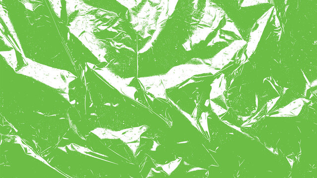 Green foil texture background