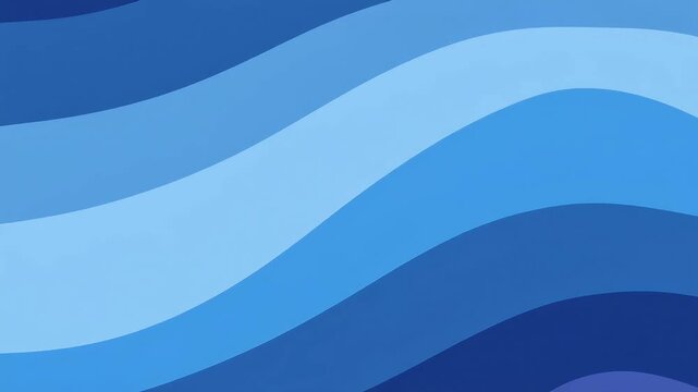 Minimal Blue Abstract Wave 2D Animation Seamless Loop