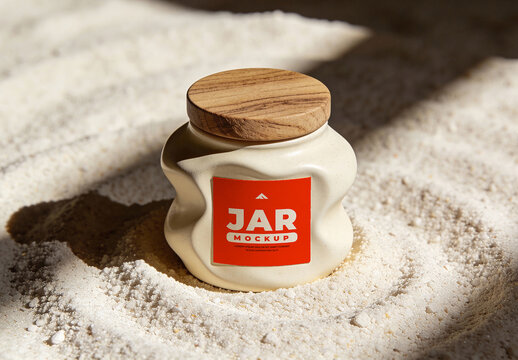 Cosmetic Jar Mockup AI for Skincare Packaging Branding