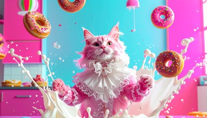 猫　コラージュ